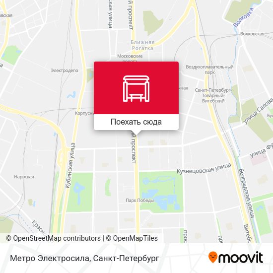 Карта Метро Электросила