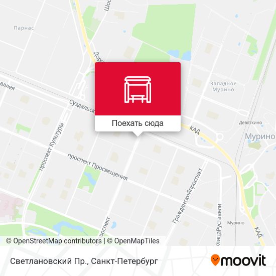 Карта Светлановский Пр.