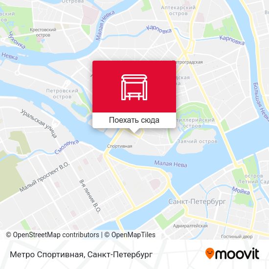 Карта Метро Спортивная