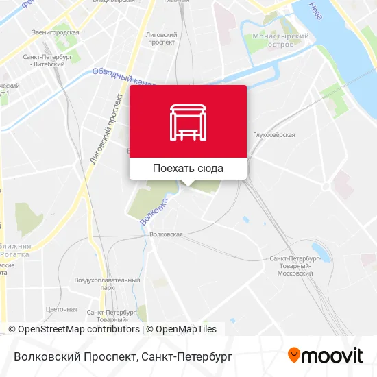 Карта Волковский Проспект