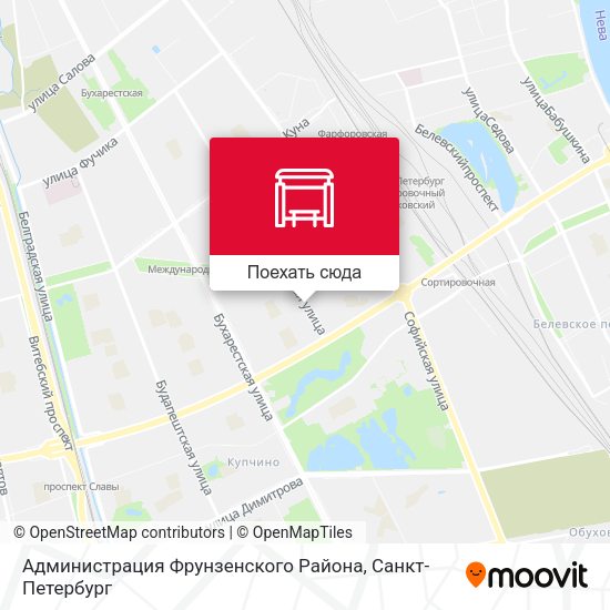 Карта Администрация Фрунзенского Района