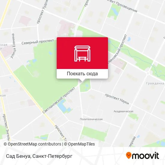 Карта Сад Бенуа