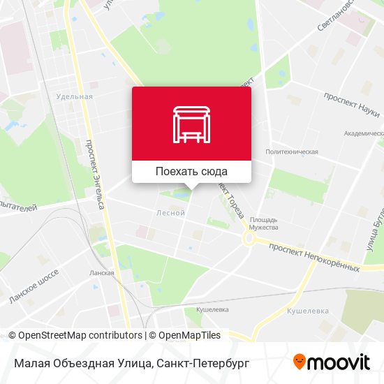 Карта Малая Объездная Улица
