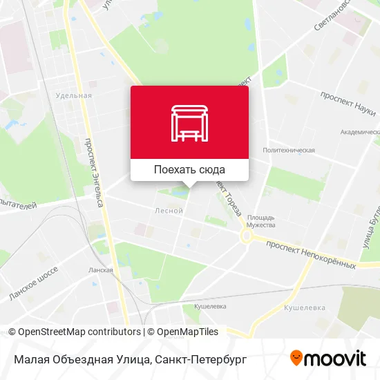Карта Малая Объездная Улица