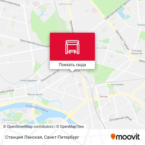 Карта Станция Ланская