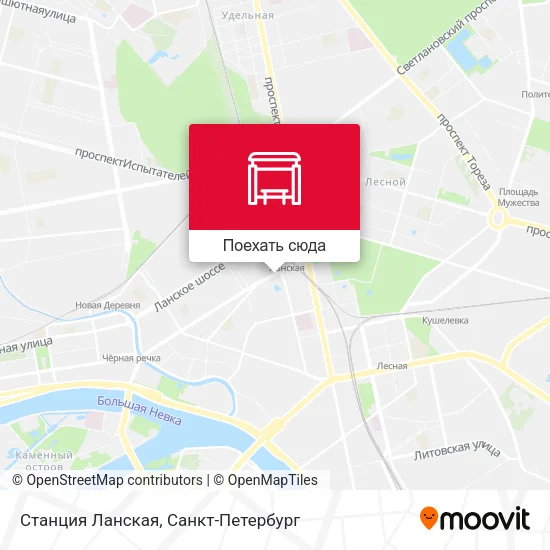 Карта Станция Ланская