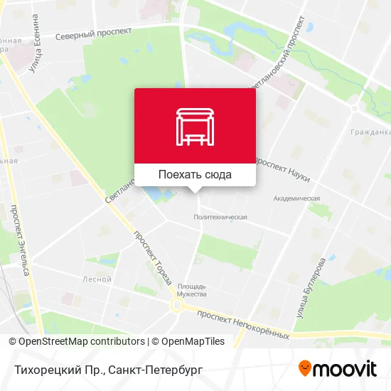 Карта Тихорецкий Пр.