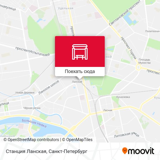 Карта Станция Ланская