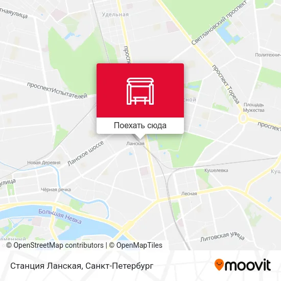 Карта Станция Ланская