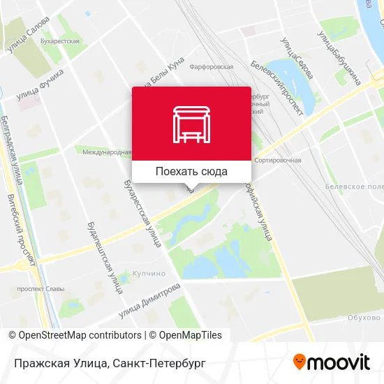 Карта Пражская Улица
