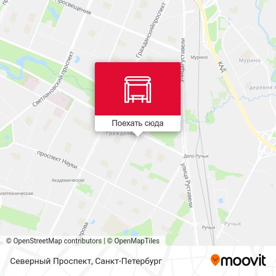 Карта Северный Проспект