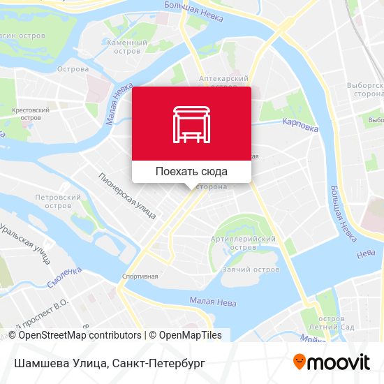 Карта Шамшева Улица