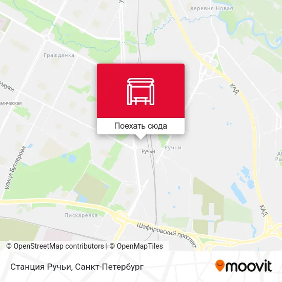 Карта Станция Ручьи