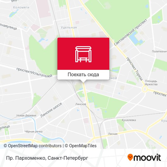 Карта Пр. Пархоменко
