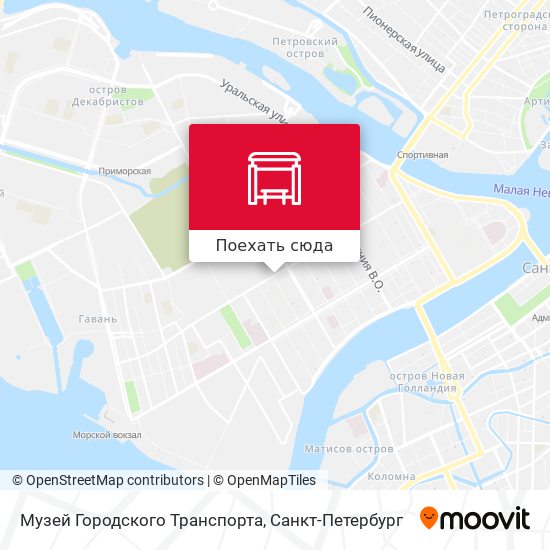 Карта Музей Городского Транспорта