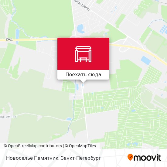 Карта Новоселье Памятник