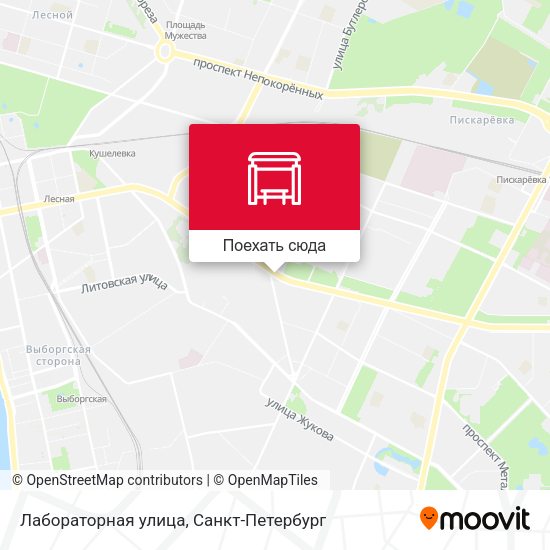 Карта Лабораторная улица