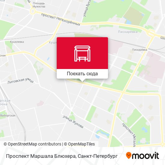 Карта Проспект Маршала Блюхера