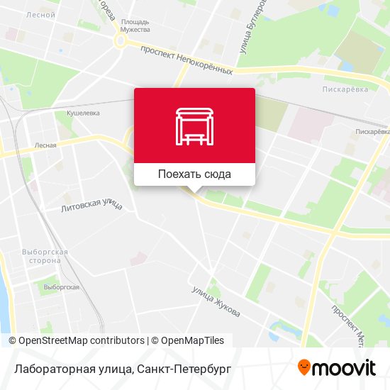 Карта Лабораторная улица