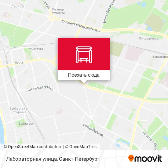 Карта Лабораторная улица