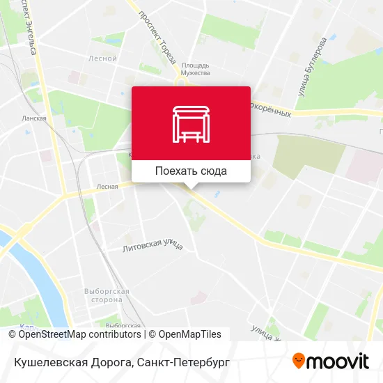 Карта Кушелевская Дорога