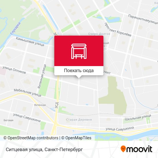 Карта Ситцевая улица