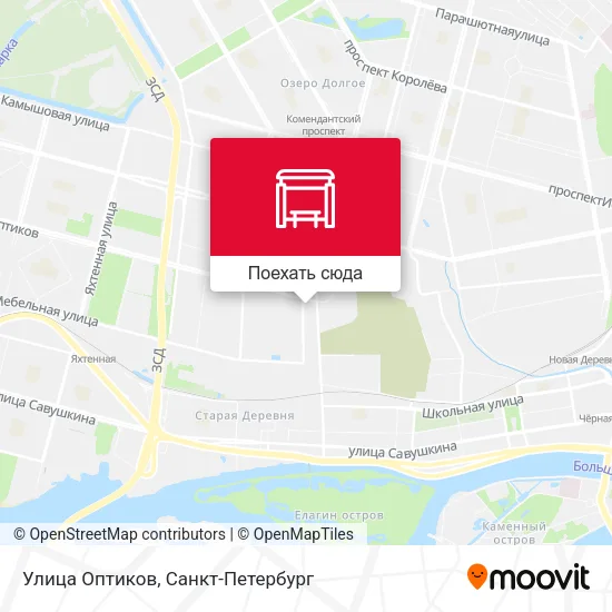 Карта Улица Оптиков