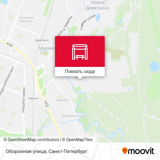 Карта Оборонная улица