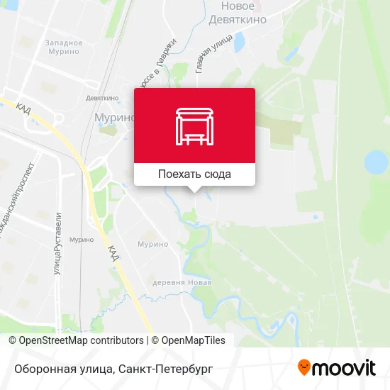 Карта Оборонная улица