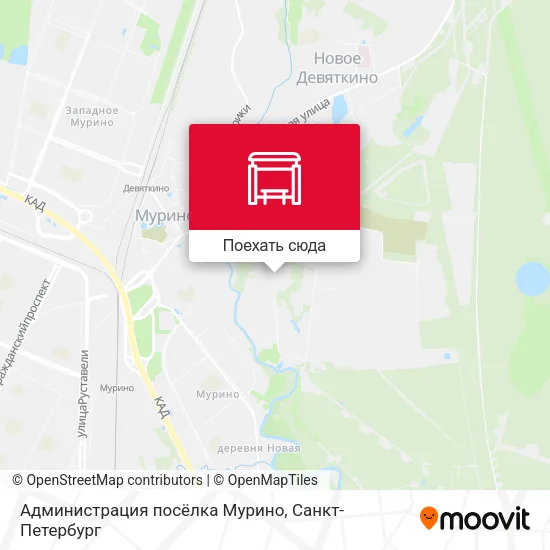 Карта Администрация посёлка Мурино