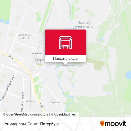Карта Универсам