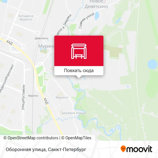 Карта Оборонная улица