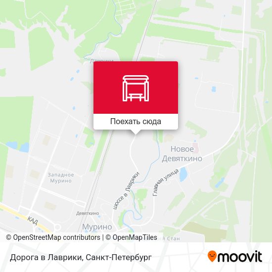 Карта Дорога в Лаврики
