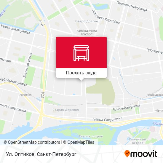 Карта Ул. Оптиков