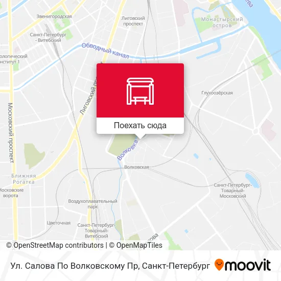 Карта Ул. Салова По Волковскому Пр