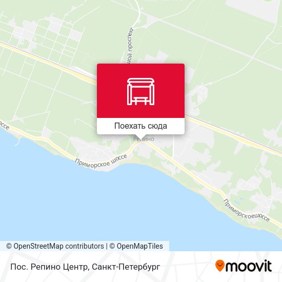 Карта Пос. Репино Центр