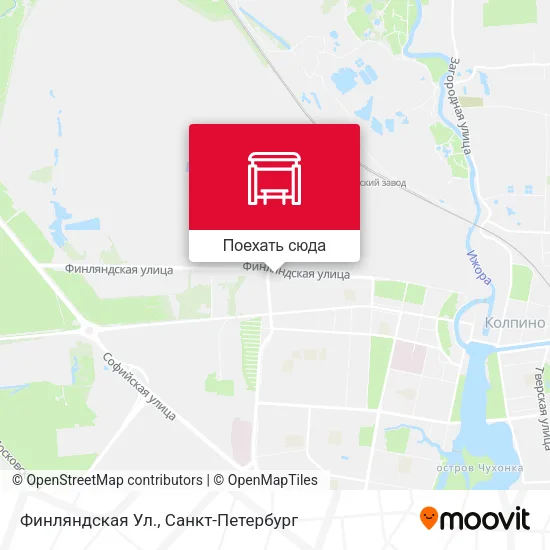 Карта Финляндская Ул.