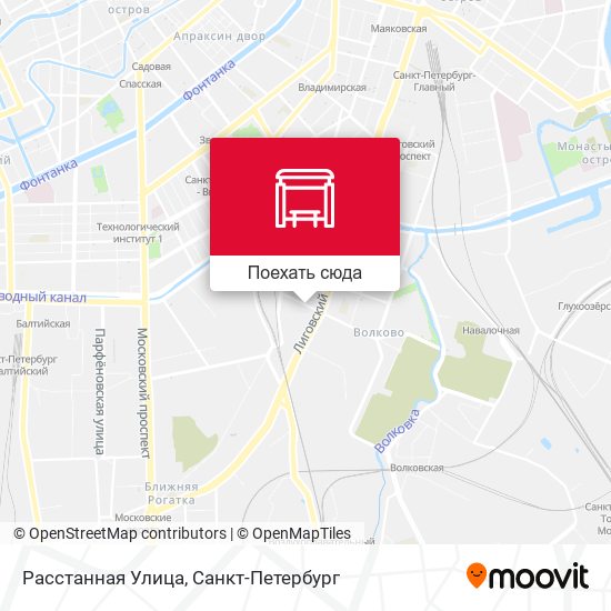 Карта Расстанная Улица