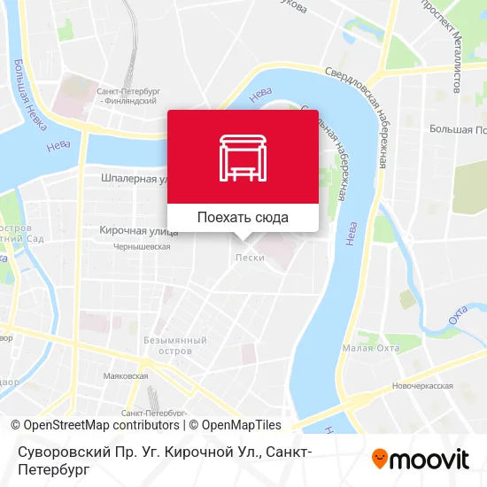 Карта Суворовский Пр. Уг. Кирочной Ул.