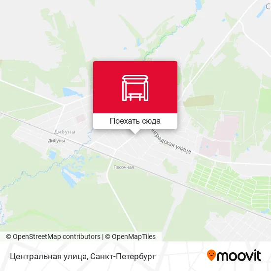 Карта Центральная улица