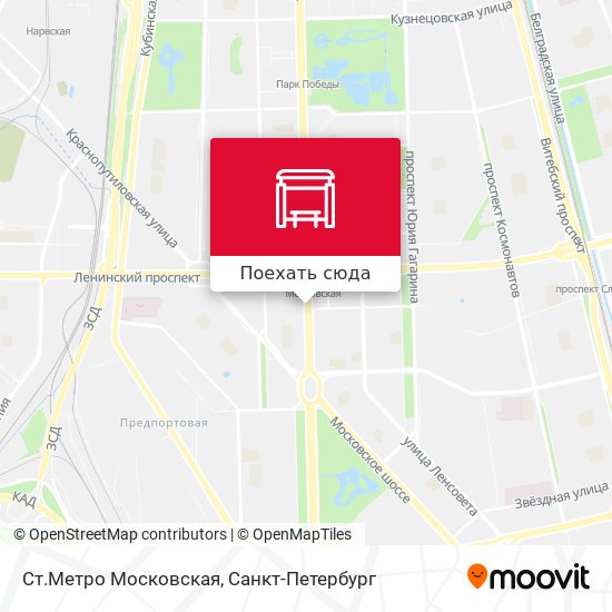 Карта Ст.Метро Московская