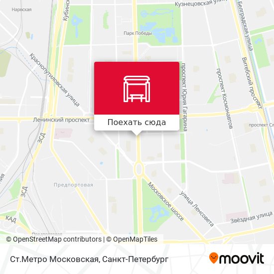 Карта Ст.Метро Московская