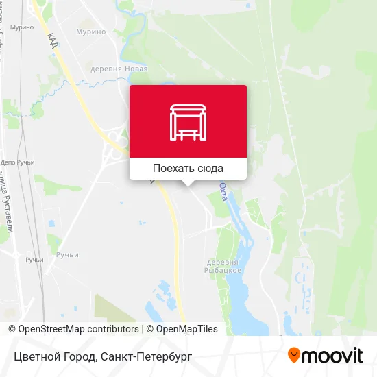 Карта Цветной Город