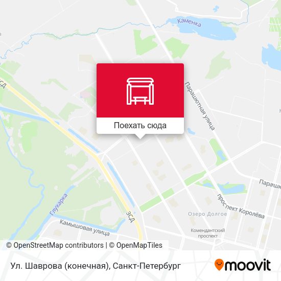 Карта Ул. Шаврова (конечная)