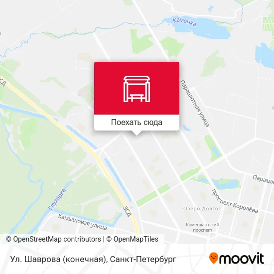 Карта Ул. Шаврова (конечная)