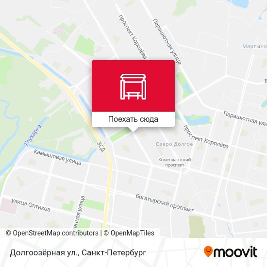 Карта Долгоозёрная ул.