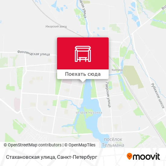Карта Стахановская улица