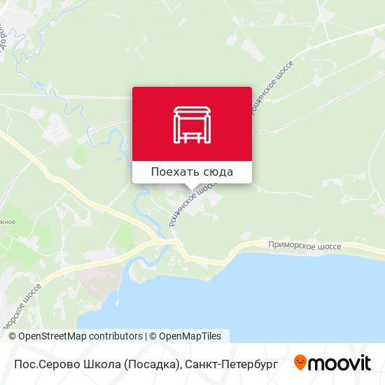 Карта Пос.Серово Школа (Посадка)