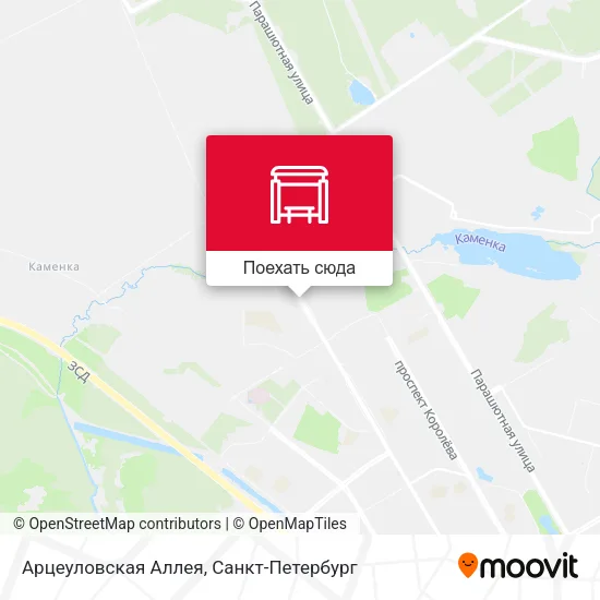 Карта Арцеуловская Аллея