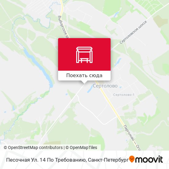 Карта Песочная Ул. 14 По Требованию